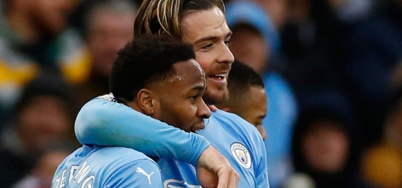 STERLING PENALTY EARNS LEADERS MAN CITY WIN OVER 10-MAN WOLVES