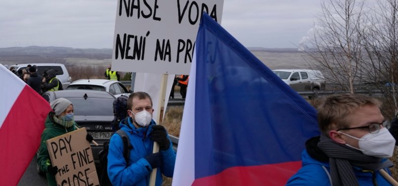 PROTEST IN POLAND AGAINST OPENCAST LIGNITE MINE NEAR BORDER