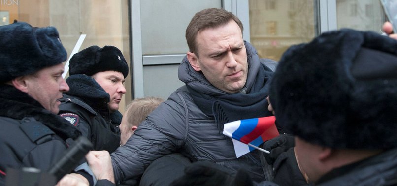 RUSSIAN OPPOSITION LEADER ALEXEI NAVALNY ARRESTED IN MOSCOW