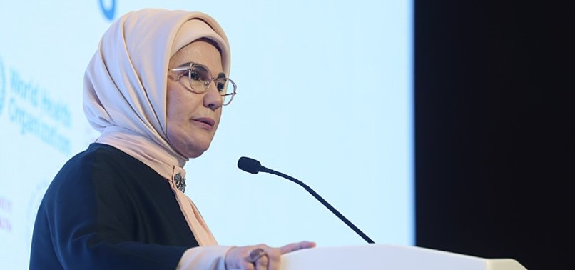 TÜRKIYES FIRST LADY URGES ISRAEL TO END ITS VIOLENCE IN GAZA