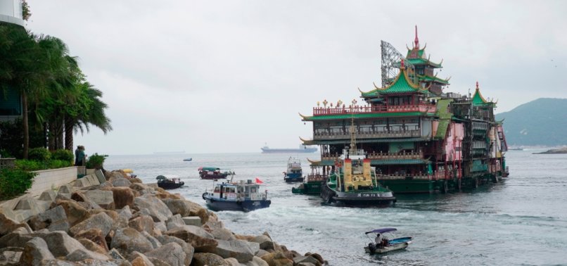 HONG KONGS RENOWNED FLOATING RESTAURANT CAPSIZES IN SOUTH CHINA SEA