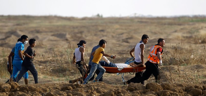 PALESTINIAN YOUTH HURT IN ISRAEL-GAZA BORDER CLASHES MARTYRED