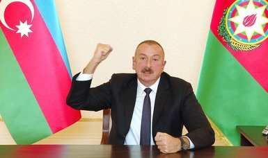 Azerbaijan's Aliyev announces liberation of Agbend from Armenian occupiers