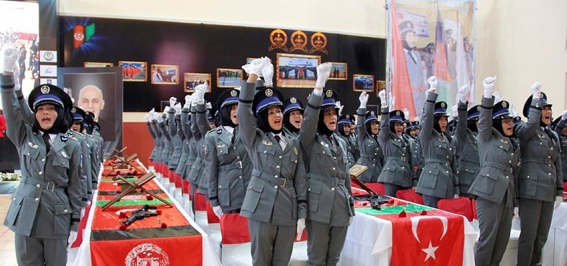 AFGHAN POLICE CADETS GRADUATE FROM TURKISH ACADEMY