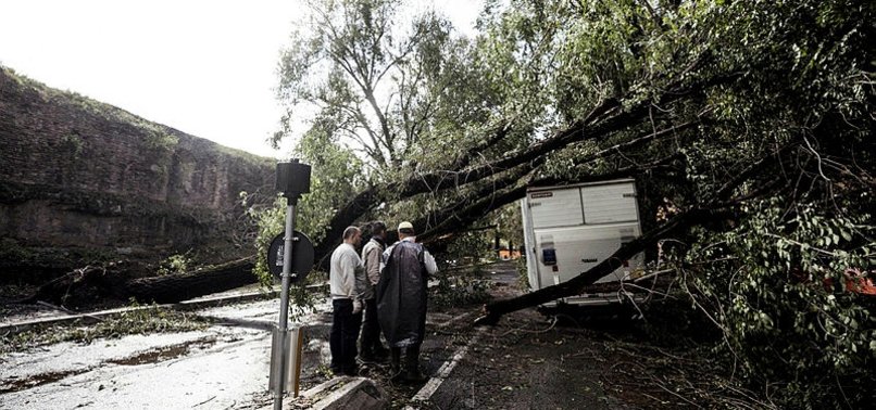 FIERCE WINDS RAZE FORESTS IN STORM-HIT ITALY