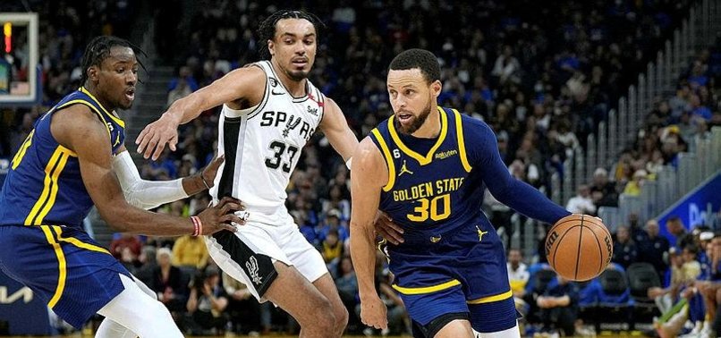 3-POINT BARRAGE BOOSTS WARRIORS TO WIN OVER SPURS