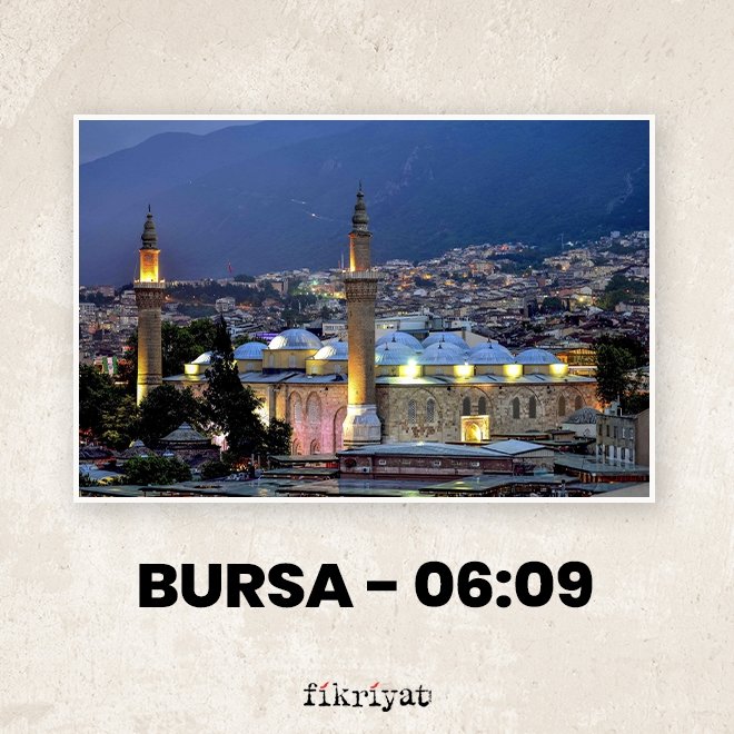 Bursa Kurban bayramı namazı saati 2024
