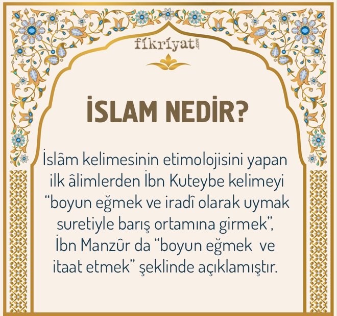 İSLAM NEDİR?