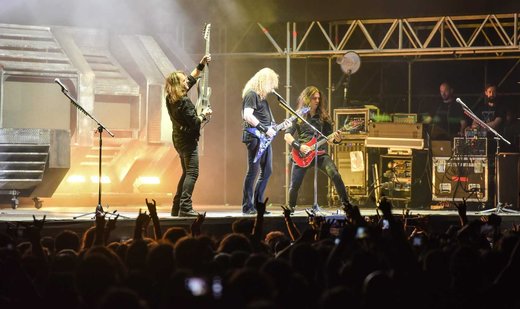 American metal band Megadeth perform a concert in Istanbul