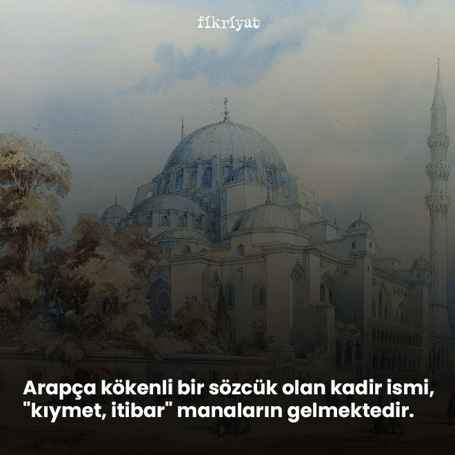 KADİR GECESİ 2024