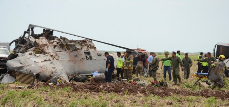 FOURTEEN DIE IN HELICOPTER CRASH IN MEXICO AFTER DRUG LORD ARREST
