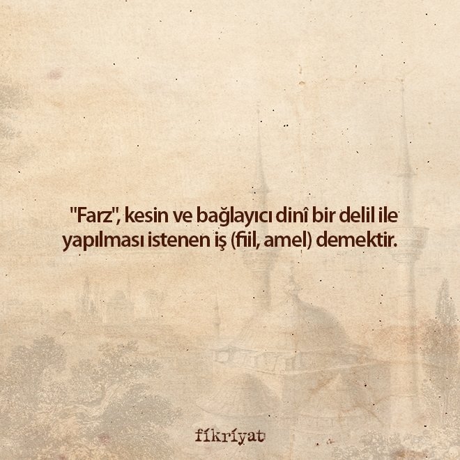 FARZ NE DEMEK?