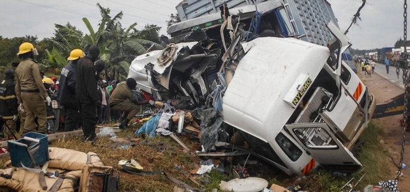 AT LEAST 20 KILLED IN UGANDA BUS ACCIDENT - POLICE