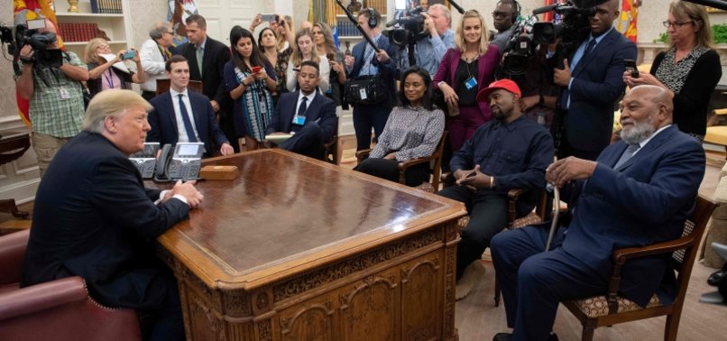 TRUMP HOSTS SURREAL MEETING WITH RAPPER KANYE WEST