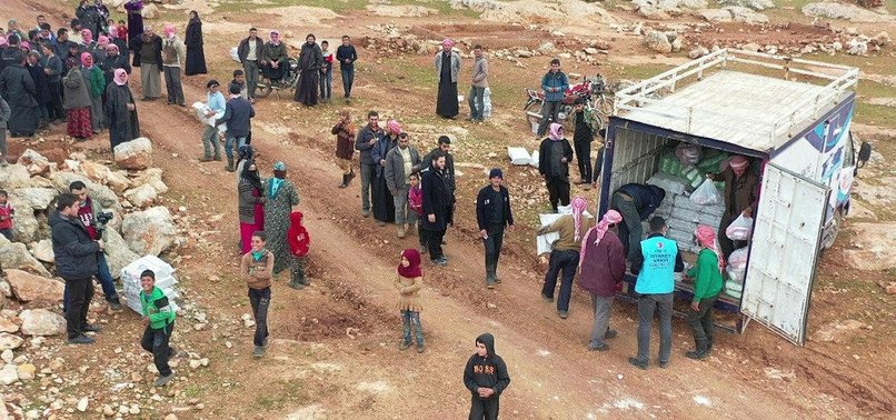 UN, TURKISH AID TRUCKS HEAD TO IDLIB, SYRIA