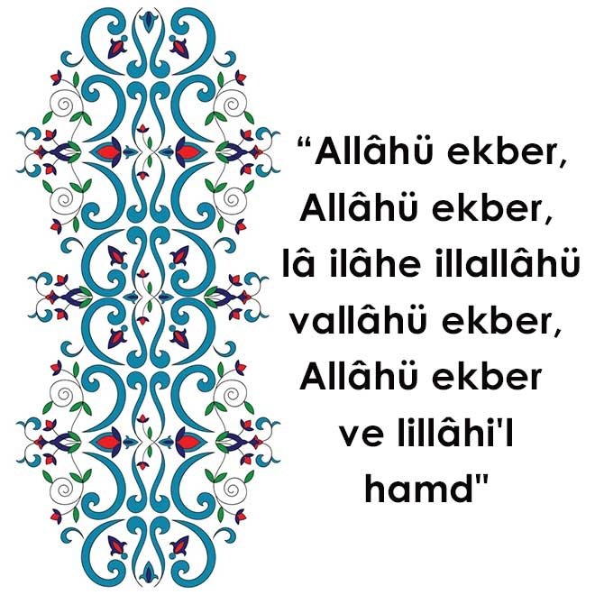 Teşrik tekbirinin okunuşu