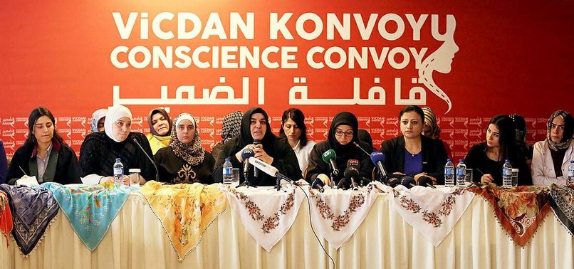CONVOY SPOTLIGHTING WOMEN IN SYRIAN PRISONS TO SET OFF