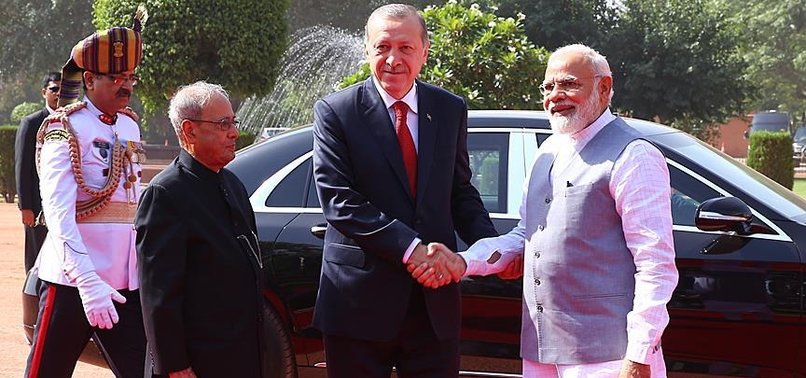 TURKEY DETERMINED TO BOOST BILATERAL TRADE WITH INDIA, ERDOĞAN SAYS