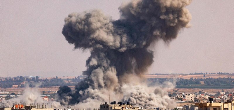 Israel uses unguided bombs in strikes on Gaza Strip