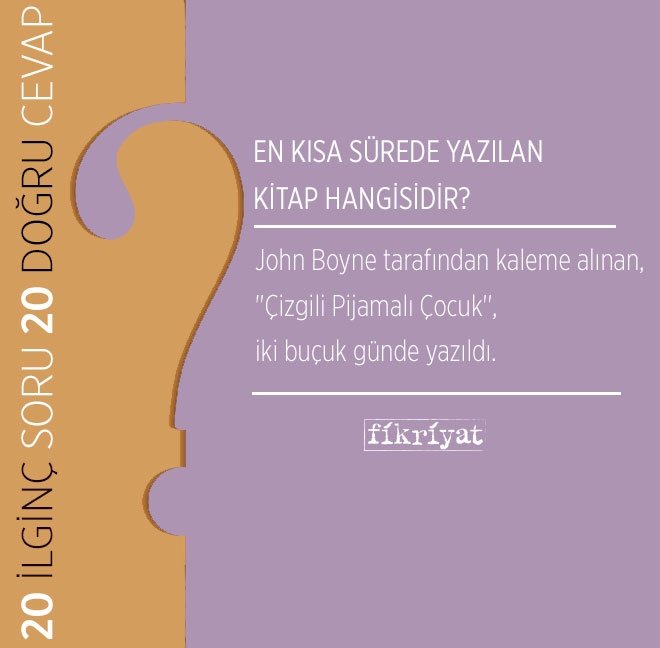 En kısa sürede yazılan kitap hangisidir?