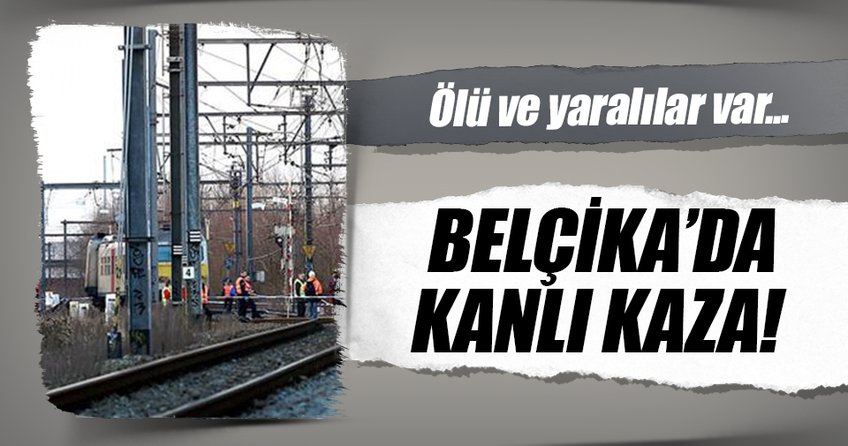Belçika’da tren kazası: 1 ölü, 13 yaralı