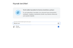 Google’ın açıkladığı Tercih Edilen Kaynaklar bölümüne Fikriyat’ı eklemeyi unutmayın!