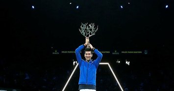 Djokovic beats Shapovalov to claim fifth Paris Masters title