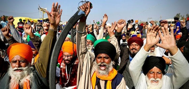 PROTESTING INDIAN FARMERS CALL FOR 2ND STRIKE IN A WEEK