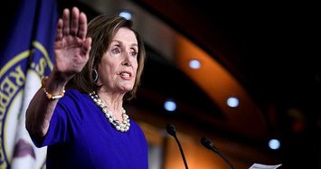 Pelosi says she prays hard for Trump because he is so 'off the track'