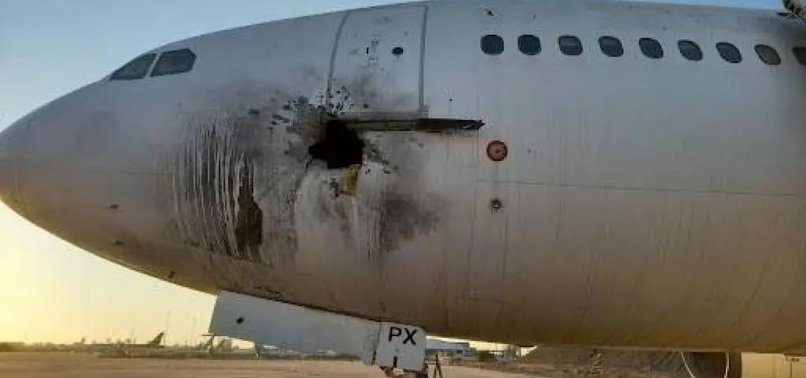 ROCKETS HIT BAGHDAD AIRPORT COMPOUND, DISUSED CIVILIAN PLANE DAMAGED