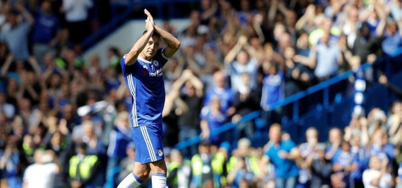 CHELSEA LEGEND TERRY EXITS TO GUARD OF HONOUR