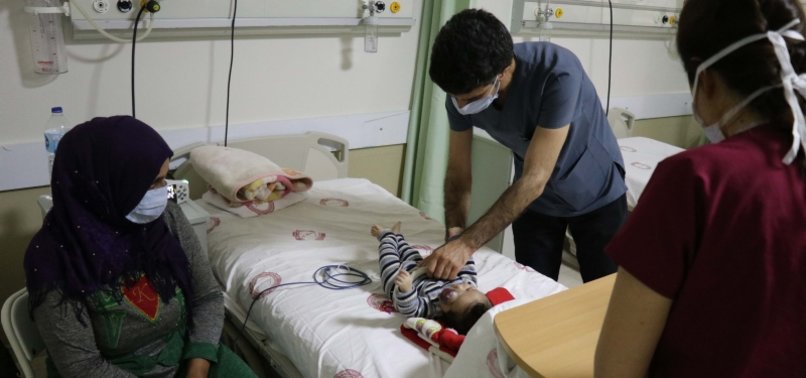 SYRIAN BABY SUFFERING FROM EYE DISEASE BEGINS TO RECEIVE TREATMENT IN TURKEY