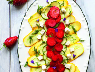 Çilekli Kabak Carpaccio