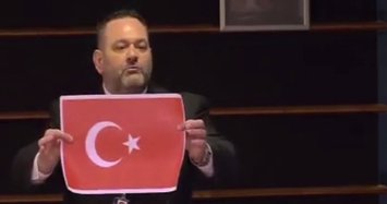 Greek MEP who ripped Turkish flag to face probe: Turkey