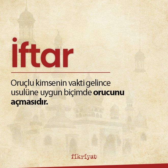 İFTAR NE DEMEK?