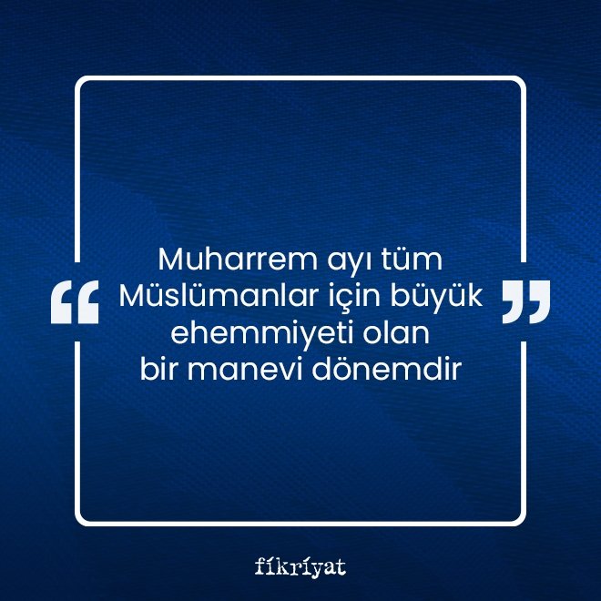 Muharrem ayı hangi gün başlıyor?