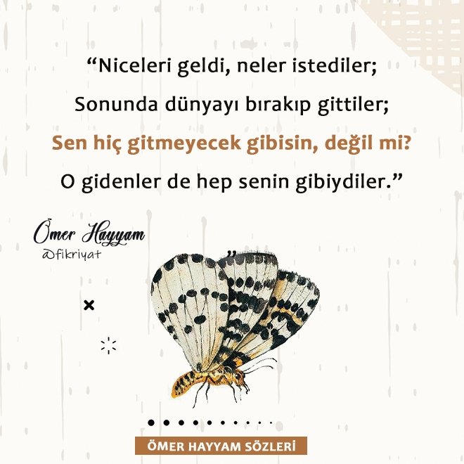 Ömer Hayyam’ın unutulmaz sözleri