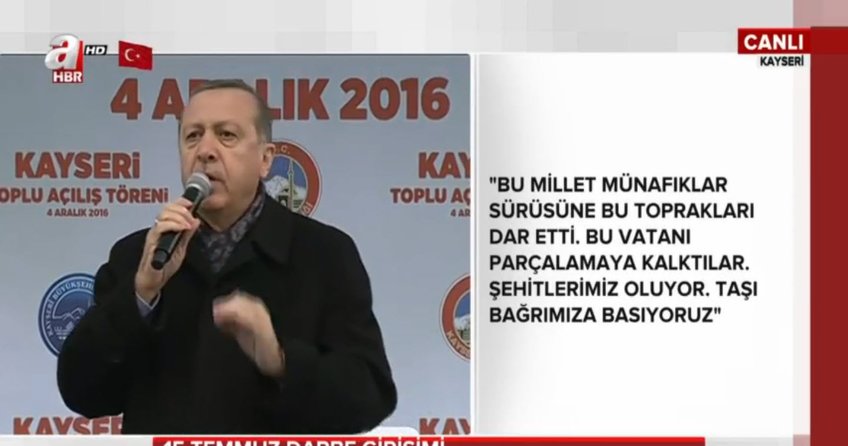 Erdoğan: Sizden şehitlerin hakkını alacağız!