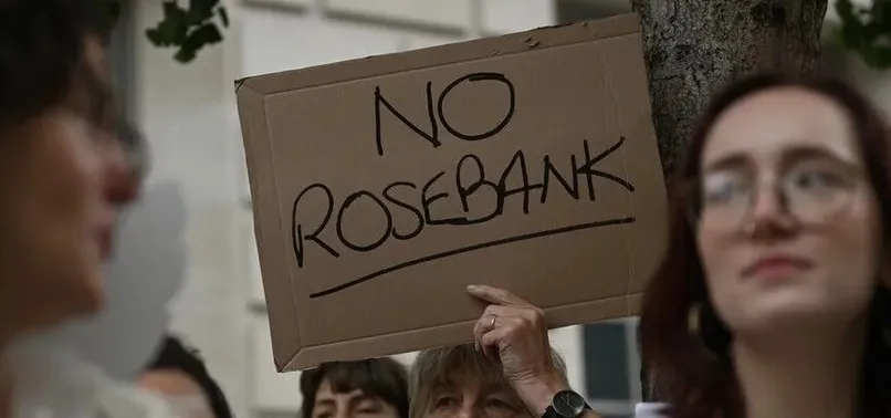 Climate activists protest against Rosebank oil field in London