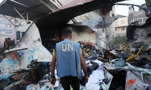 Israel bombs UNRWA building in Gaza , claiming it was ’Hamas base’