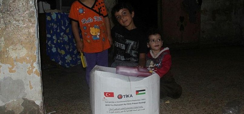 TURKISH AGENCY DELIVERS AID TO PALESTINE