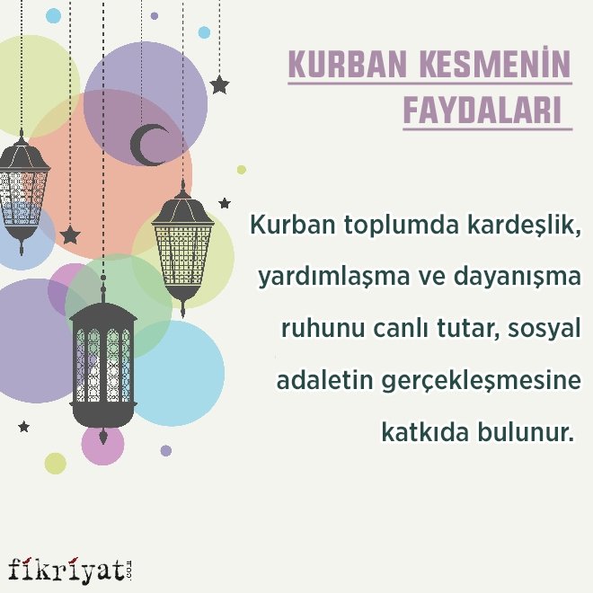 Kurban kesmenin faydaları nelerdir?