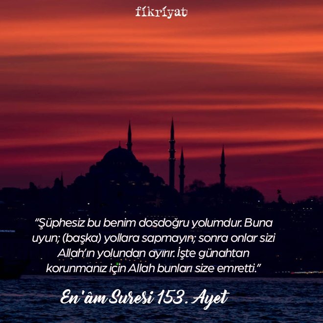 En’am Suresi 151-153. Ayetler