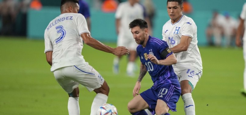 MARTINEZ AND MESSI STRIKE IN FIRST HALF OF ARGENTINA FRIENDLY WIN