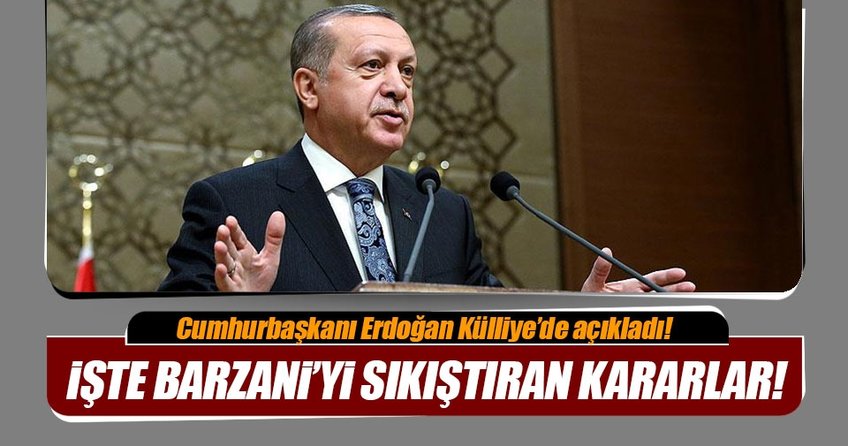 Cumhurbaşkanı Erdoğan’dan Kuzey Irak açıklaması
