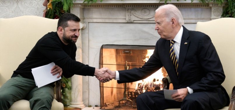 BIDEN HOSTS ZELENSKYY AT WHITE HOUSE AS AID LANGUISHES IN CONGRESS