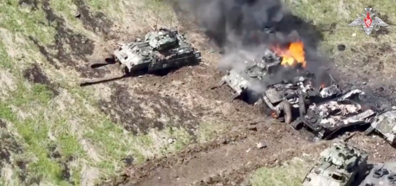 RUSSIAN MILITARY SAYS IT HAS DESTROYED FOUR MORE LEOPARD TANKS