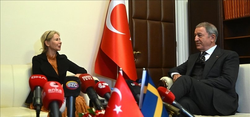 TURKISH PARLIAMENTS DEFENSE COMMITTEE CHIEF MEETS WITH SWEDISH AMBASSADOR