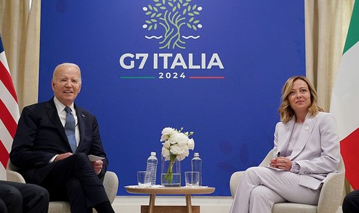 U.S., Italian leaders discuss Ukraine and Gaza at G7 summit