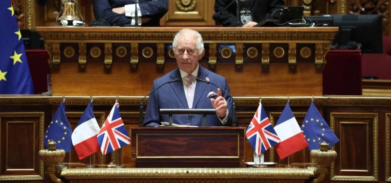 BRITAINS KING CHARLES PRAISES BILATERAL TIES IN VISIT TO FRENCH PARLIAMENT